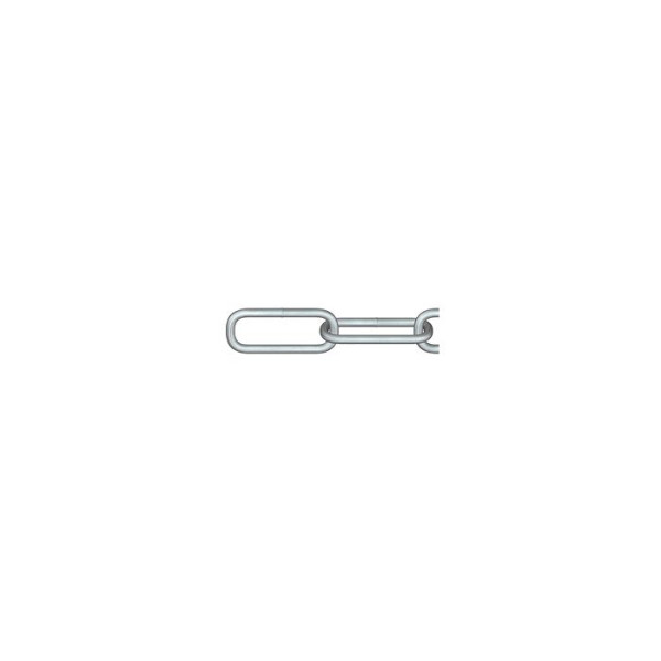 Rundstahlkette C-50, 5 mm, langgliedrig, verzinkt, Meterware
