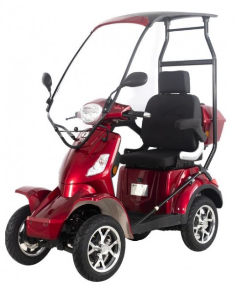 Seniorenroller Dach Vitale4 BG 4-RAD 25Km/h rot ediMove