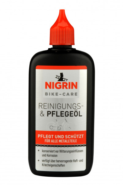 Fahrrad-Reinigungs- und Pflegeöl Nigrin Bike Care 100 ml