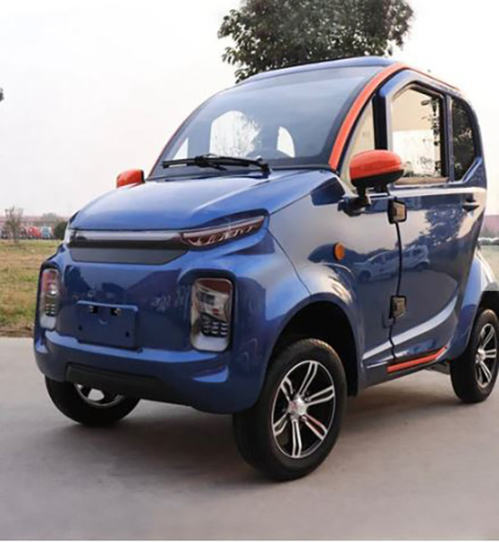 Kabinenroller 4 Räder Mopedauto Elektro Kleinwagen Vitale-Q7 blau BG