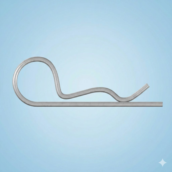 Dörner + Helmer Federstecker 4 x 60 mm – Verzinkt, Einfache Windung