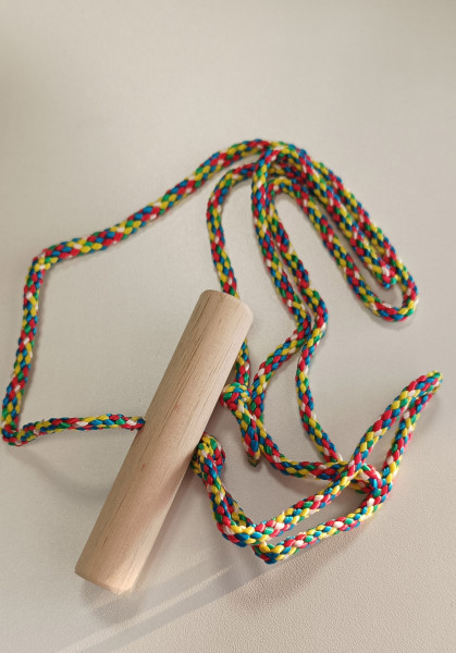 Schlittenseil Schlittenleine bunt mit Griff