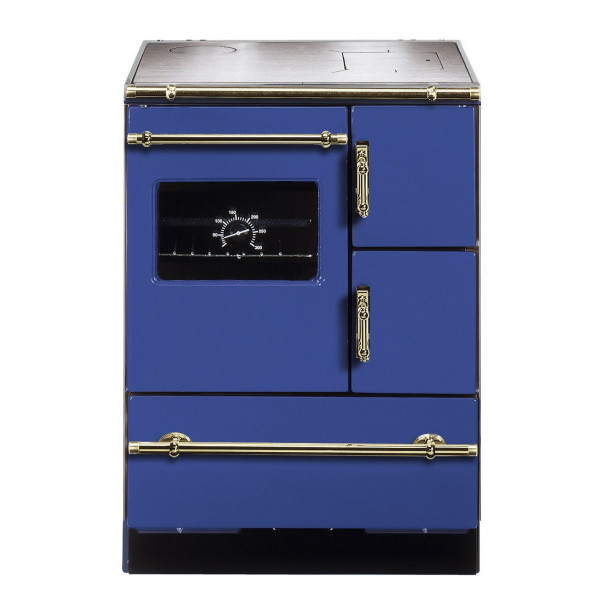 Küchenherd Wamsler K118CL Creative-Line blau Stahlfeld Ans. links