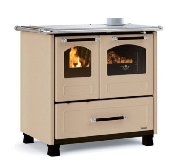 La Nordica Küchenherd Holzherd Family 4,5kW cappuccino