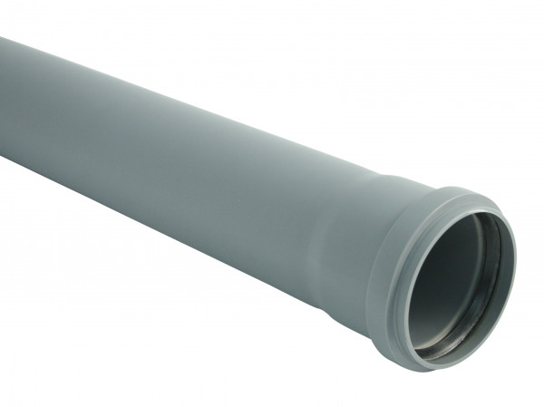MARLEY HTEM Rohr mit Steckmuffe DN40 grau 1,5m