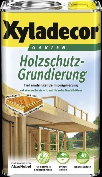 XYLADECOR Holzschutz Grundierung Garten 2,5 L farblos Wasserbasis