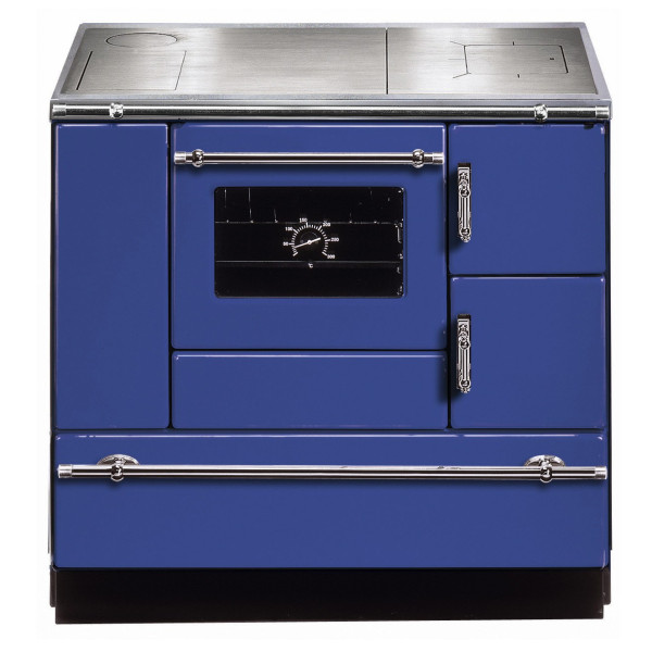 Küchenherd Wamsler K138CL Creative-Line blau Stahlfeld Ans links