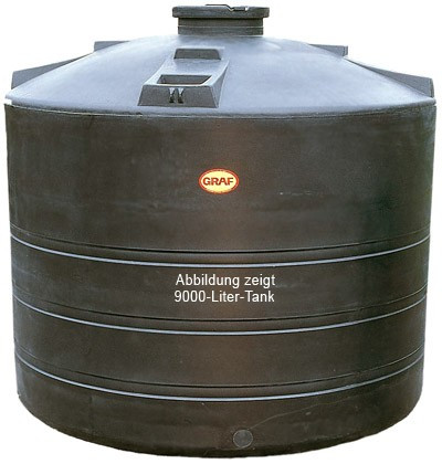 Regenwasser-Sammeltank stehend 4.000L schwarz GRAF 327043