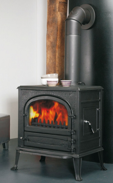 Kaminofen Globe-fire Neptune raumluftunabhängig Vollguss schwarz 7kW