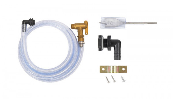Regentonne Ablaufhahn 19mm (3/4&quot;) Universal-Schlauch-Set GRAF 220015
