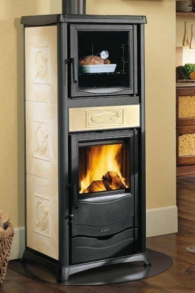 Kaminofen La Nordica Rossella Plus Forno raumluftun liberty perga. 8kW