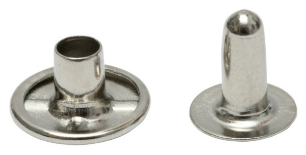 HOHLNIETEN VERNICKELT 7/ 7 MM 16 STCK