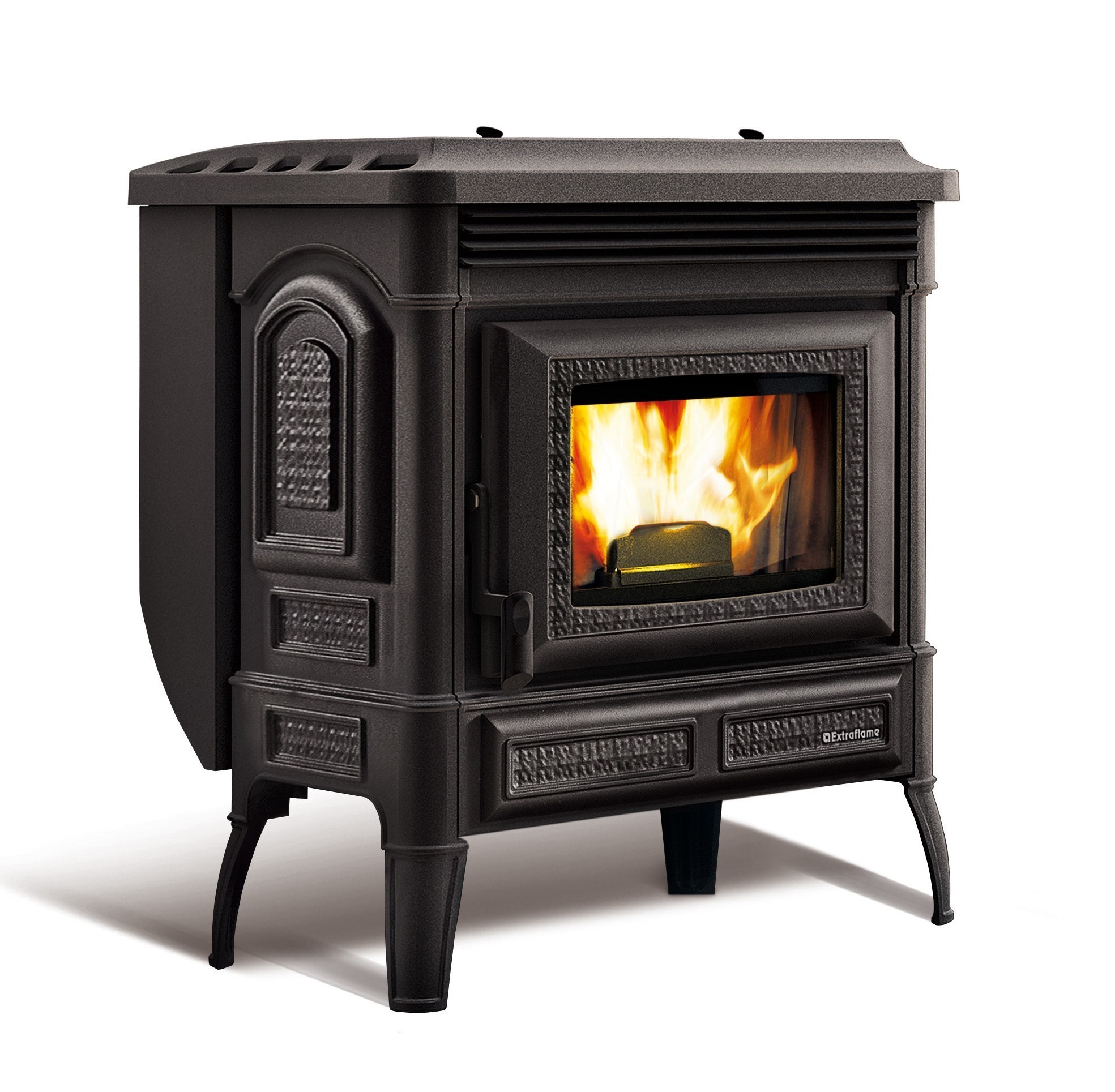 Pelletofen La Nordica Teodora Gusseisen schwarz 8,7kW