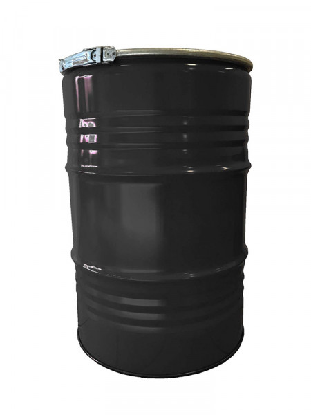 Grilltonne mit Deckel Metall lackiert schwarz 213 Liter