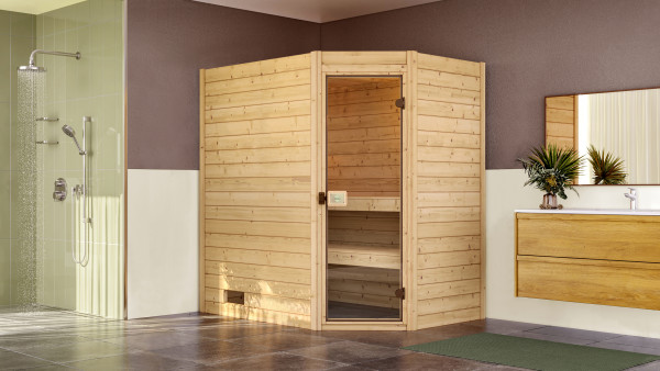 Weka Massivholzsauna VALIDA Eck 1 GT