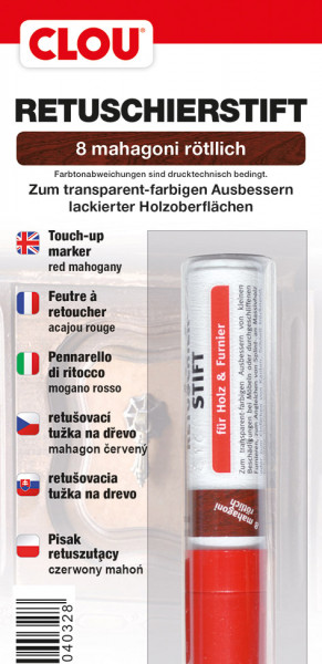 Retuschierstift Nr. 8 mahagoni rötlich