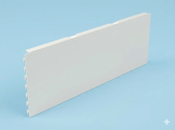 Tegometall Rückwand Glatt (L100 x H40 cm) – Juraweiß (Gebraucht)