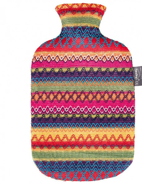 FASHY Wärmflasche mit Bezug Peru Design 2L