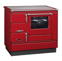 Küchenherd Holzherd Bartz HKK 92/60 Stahlplatte bordeaux Ans. rechts Küchenherd Holzherd Bartz HKK 92/60 Stahlplatte bordeaux Ans. rechts