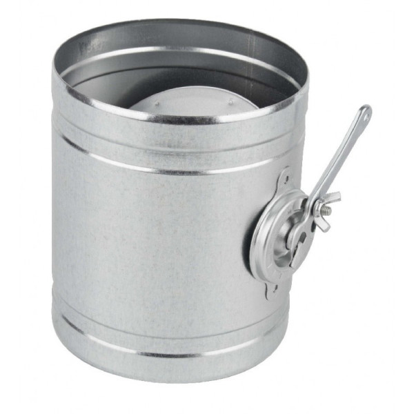 Ofenrohr mit Drosselklappe Ø 100 mm FAL 0,63 mm feueraluminiert