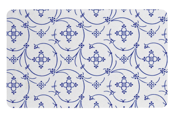 RICOLOR Brettchen Frühstücksbrett indisch blau 23,5x14,5cm