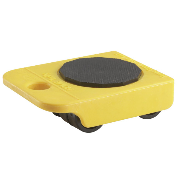 Möbelporter Kunststoff Gelb – 150 kg Tragkraft – 360° Drehbar