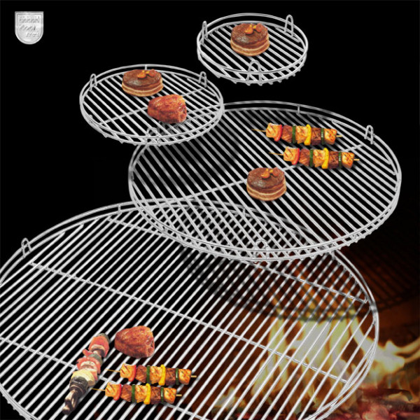 Grillrost Edelstahl poliert rund Ø 50 cm
