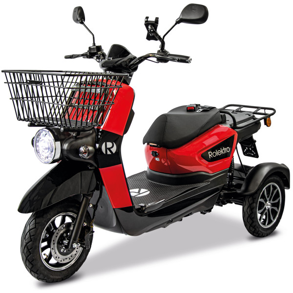 Rolektro E-Carrier Elektro-Dreirad 25Kmh Seniorenroller Lith