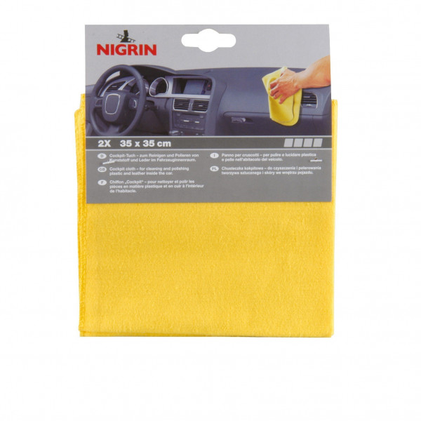 Nigrin Cockpit-Tuch 35x35cm 2 Stück